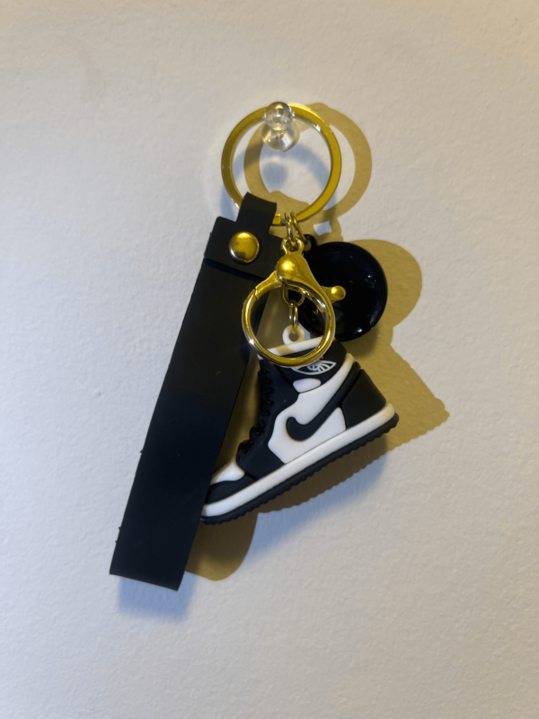 Jordan Black and White Keychain - Image 2